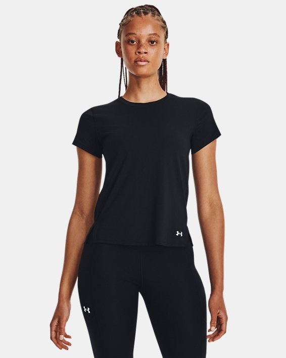 Tee-shirt UA Iso-Chill Laser pour femme, Black, pdpMainDesktop image number 0